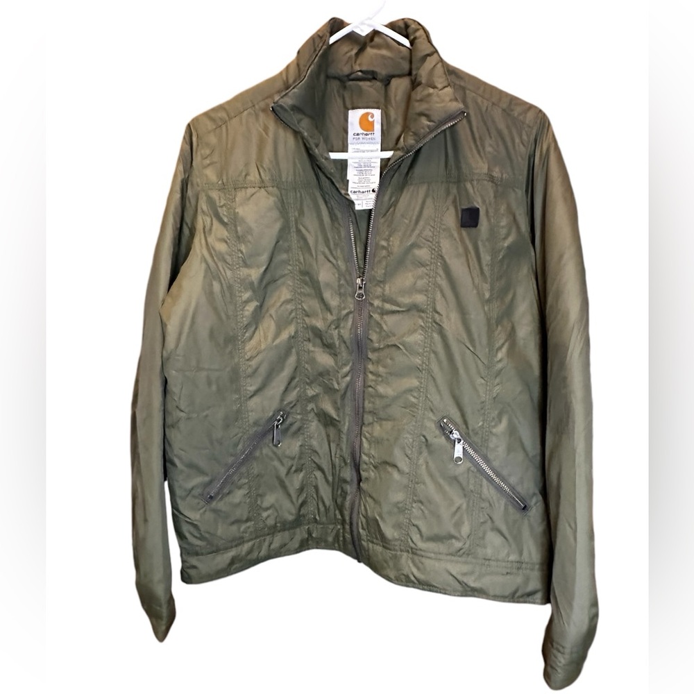 Carhartt women’s lightweight Jacket army green‎ size medium